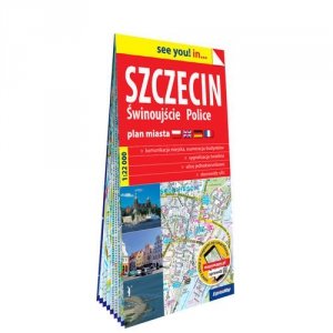 Szczecin Świnoujście Police papierowy plan miasta 1:22 000