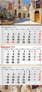 Kalendarz 2024 Trójdzielny Płaski KTT24-6