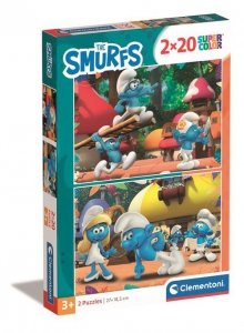 Puzzle 2x20 Supercolor The Smurfs