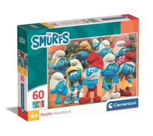 Puzzle 60 Supercolor Smurfs Puffi