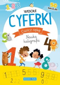 Wesołe cyferki Ćwicz rękę Nauka kaligrafii