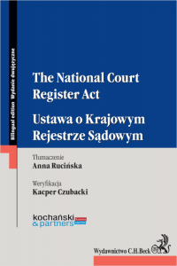 The National Court Register Act. Ustawa o Krajowym Rejestrze Sądowym