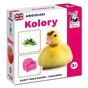 Kapitan Nauka. Angielski. Kolory. Karty obrazkowe + poradnik