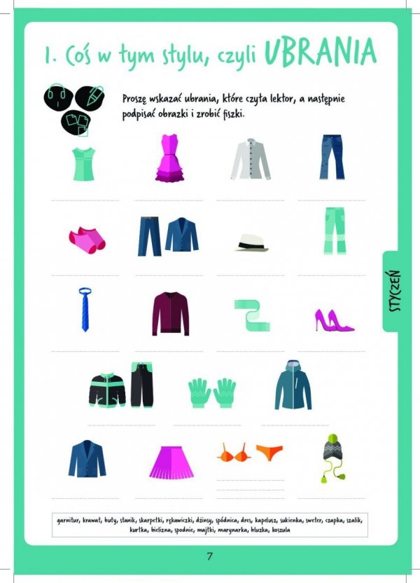 Słowo daję! Ćwiczenia leksykalne z języka polskiego jako obcego na poziomie A1