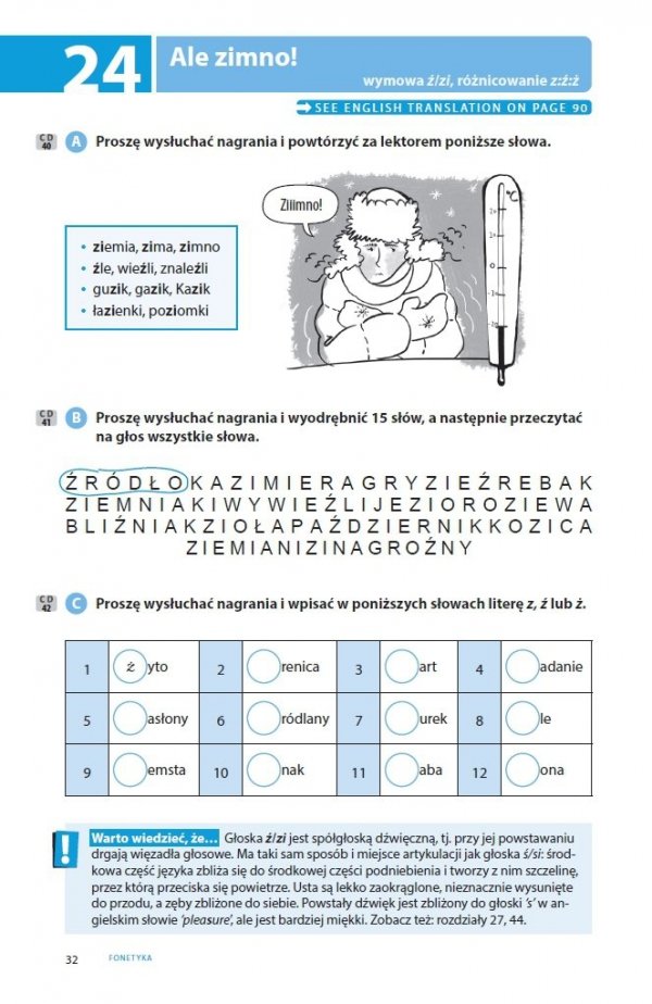 Fonetyka. Testuj Swój Polski A1-B1