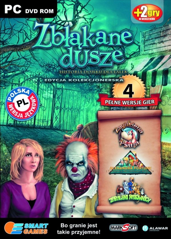 Zbłąkane dusze. Historia domku dla lalek. Edycja kolekcjonerska. 4 pełne wersje gier. Smart games. PC DVD-ROM + 2 gry w wersji demo