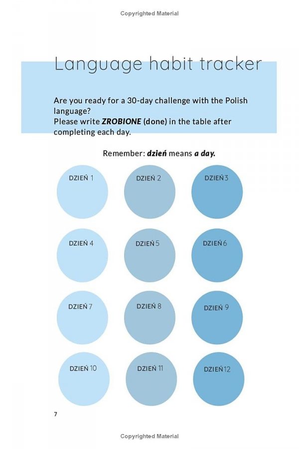 30 Days Of Polish. Create A Habit Of Learning! A1-A2 level
