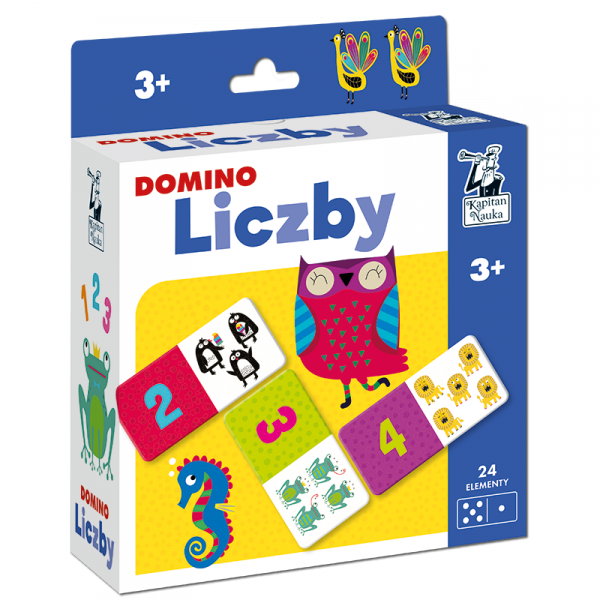 Kapitan Nauka. Domino obrazkowe. Liczby