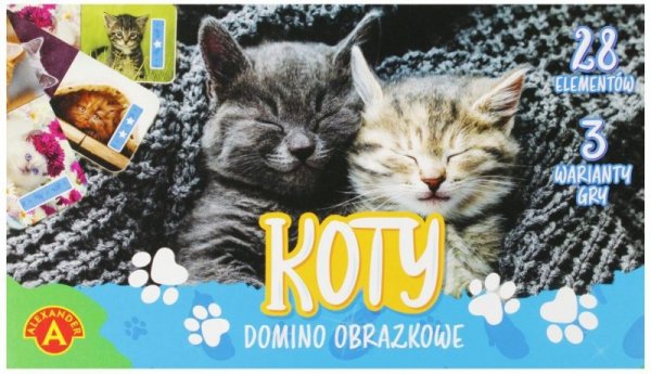 Domino obrazkowe - koty.