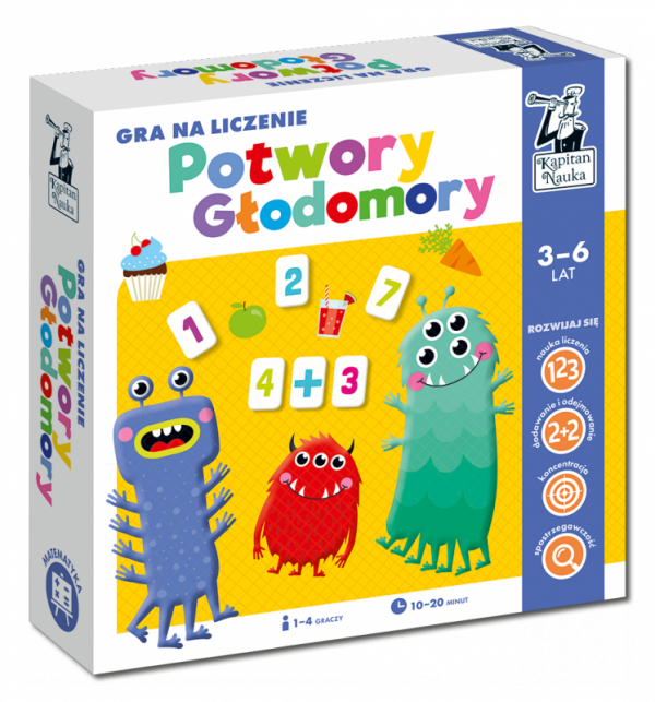 Kapitan Nauka. Gra na liczenie. Potwory Głodomory