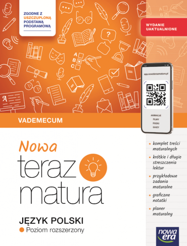Nowa Teraz matura 2026. Jezyk polski. Vademecum. Zakres rozszerzony 2025/2026