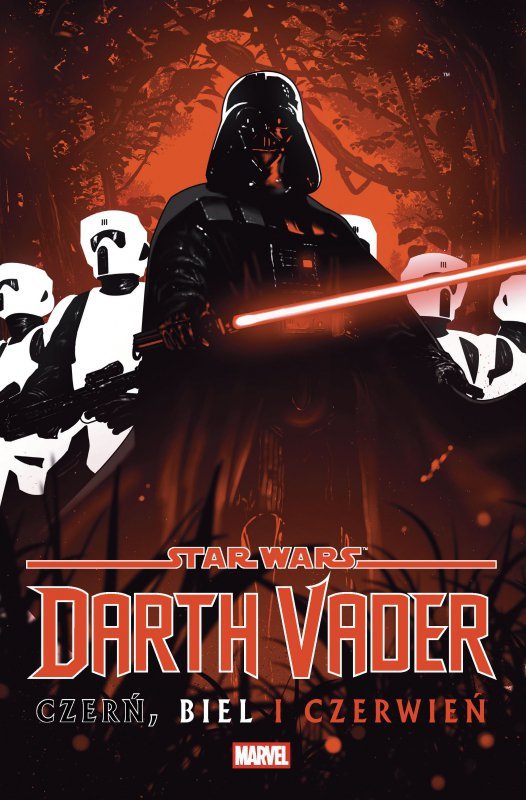Czerń, biel i czerwień. Darth Vader. Star Wars