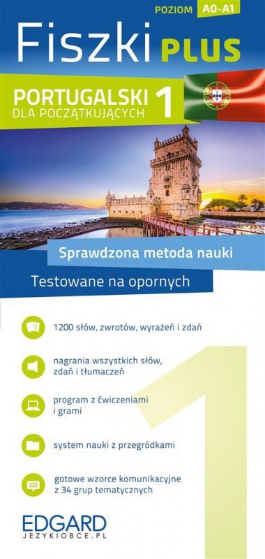 EDGARD. Portugalski. Fiszki PLUS dla początkujących