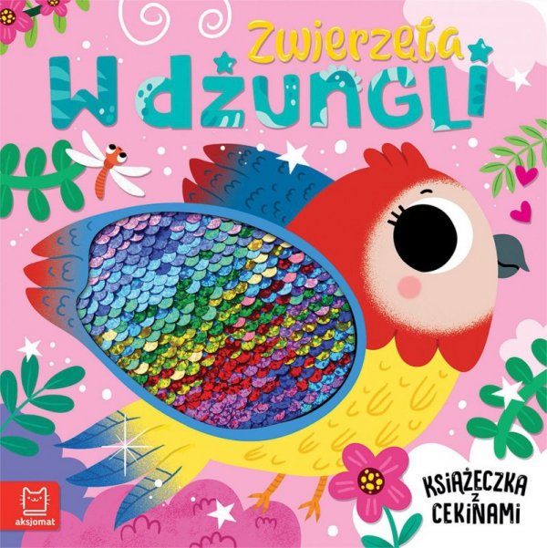 Zwierzęta w dżungli. Książeczka z cekinami