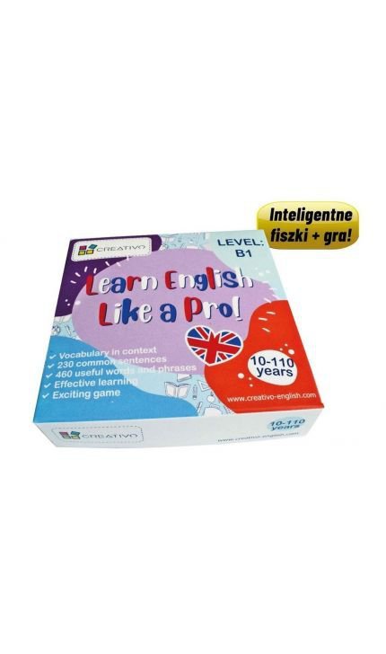 Learn English Like a Pro fiszki + gra B1