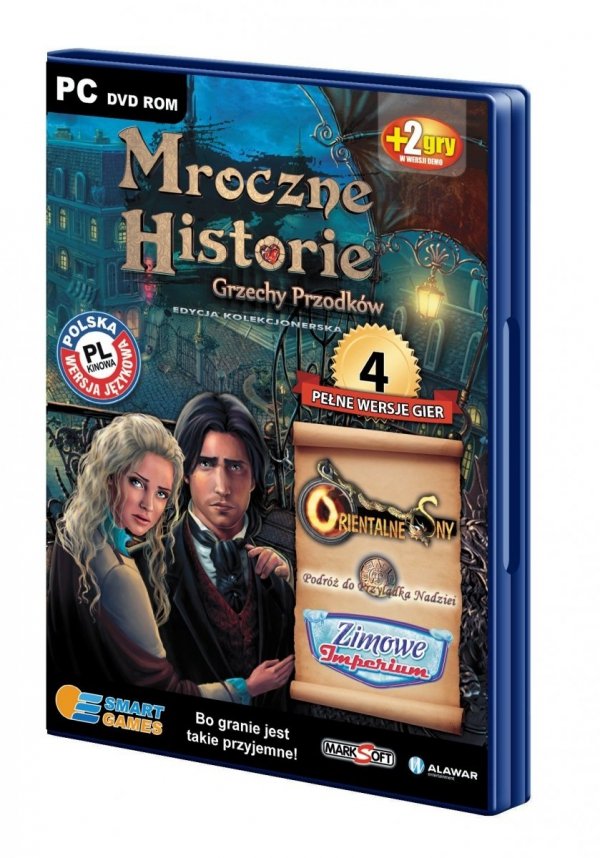 Mroczne historie. Grzechy przodków. Edycja kolekcjonerska. 4 pełne wersje gier. Smart games. PC DVD-ROM + 2 gry w wersji demo