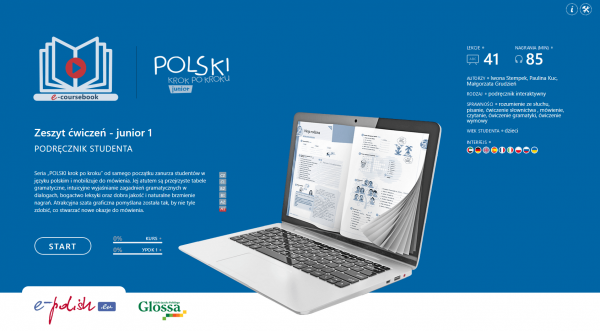 Polski krok po kroku Junior 1. Zeszyt ćwiczeń (e-coursebook)