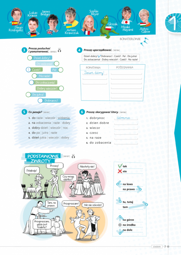 Polski krok po kroku Junior 1. Podręcznik do nauki języka polskiego jako obcego dla dzieci i młodzieży w wieku 10-15 lat