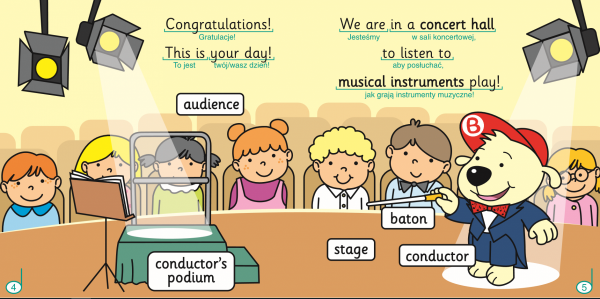 BINGO BOY discovers musical instruments