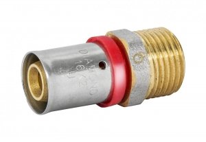 Złączka pex zaciskana 25x1 GZ 
