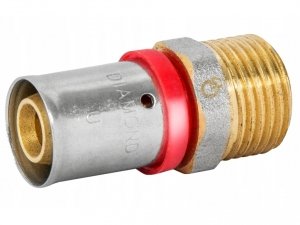 Złączka pex zaciskana 16x1/2 GZ 