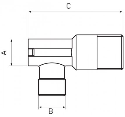 Ferro zawór grzybkowy 1/2x3/4