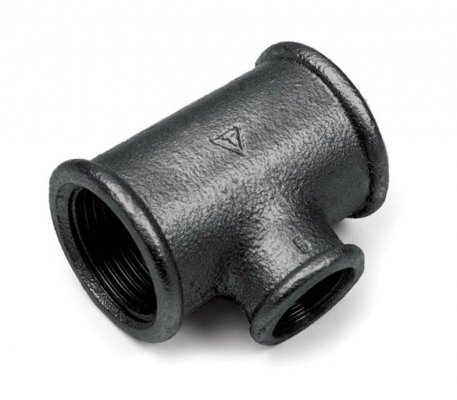 Czarny trójnik redukcyjny 5/4x1 cal