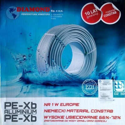 Rura PEX/Al/PEX 25x2 Diamond 1m