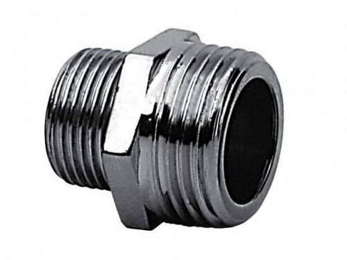 Nypel redukcyjny chromowany 1/2x3/8 chrom