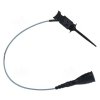 Chwytak bezp. pazurkowy CH1N-0014-BK + przewód gn. 2mm CAT II 300V, 2A czarny