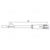 Sonda pomiarowa 2mm , gniazdo 4mm S164-R, CAT III 1000V, 10A, czerwony