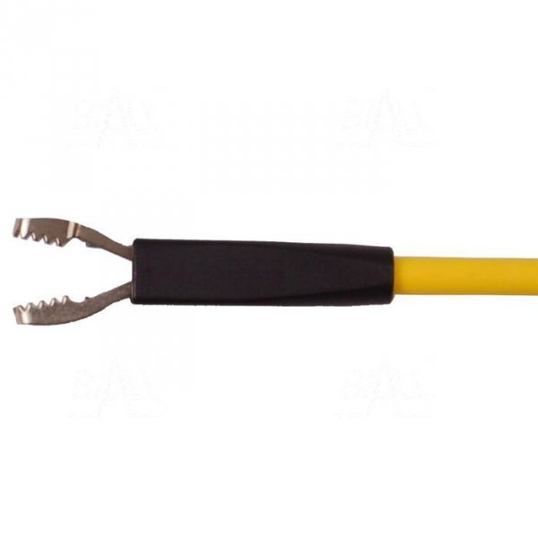 Chwytak bezp. krokod. gn. 4mm KLEPS 2800-BK CAT III 1000V, 20A czarny