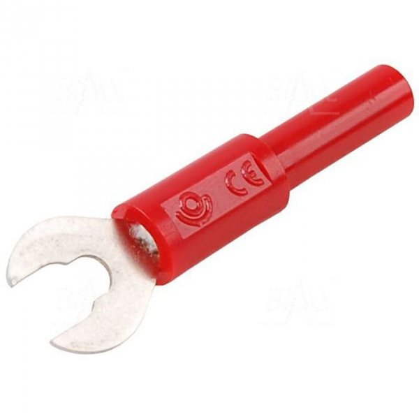 Adapter ADA3034-R widełki #8~4mm / gn. 4mm  36A czerwony