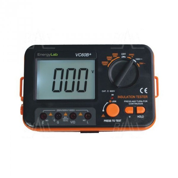 VC60B+ Miernik rezystancji izolacji 250V - 1000V 2GOhm EnergyLab