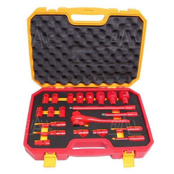 OPT ZKNI-4 Zestaw kluczy nasadowych izolowanych 1/2&quot; 10-32 imbusów 4-8 1000V