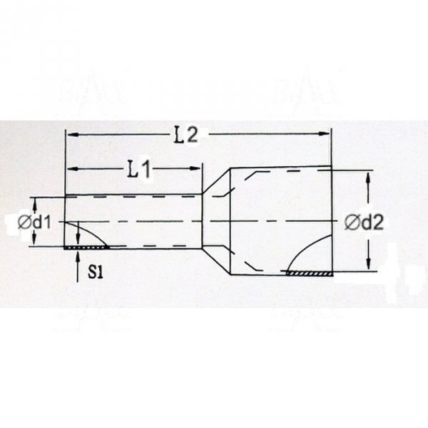 KR950025 R Tulejka izolow. 95,0mm2x25   50szt