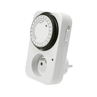 TS-MF1 PROGRAMATOR DOBOWY ANALOGOWY KROK 15MIN 16A IP20 230V AC BIAŁY