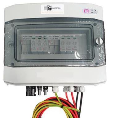 ROZDZIELNICA PV AC OGRANICZNIK T2 4P,  RCD 40/4/0,1, WYŁ. NADPRĄDOWY C20/3