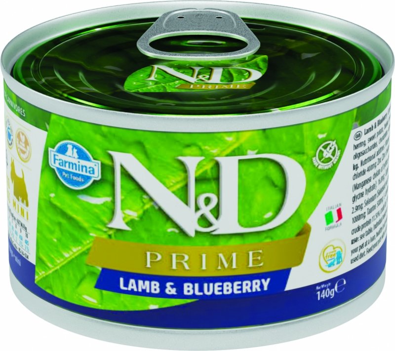 Farmina N&amp;D Dog Prime Lamb &amp; Blueberry mini 140gr