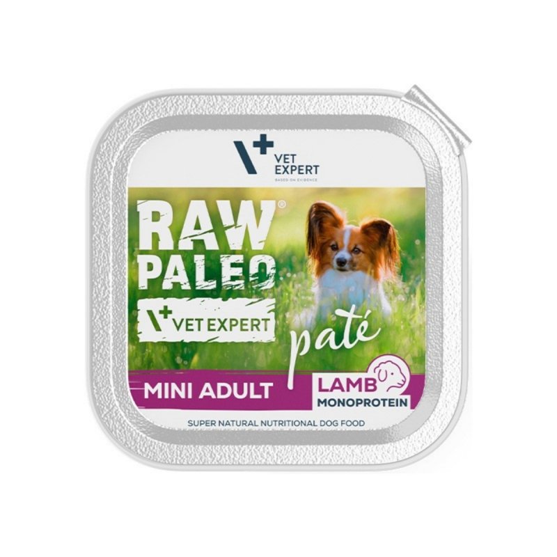 RAW PALEO PATE MINI ADULT LAMB  - mokra karma dla psów dorosłych - jagnięcina 150g