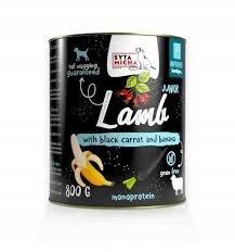Syta Micha Karma Mokra Dla Szczeniąt z Jagnięcina z Czarną Marchwią i Bananem 800g