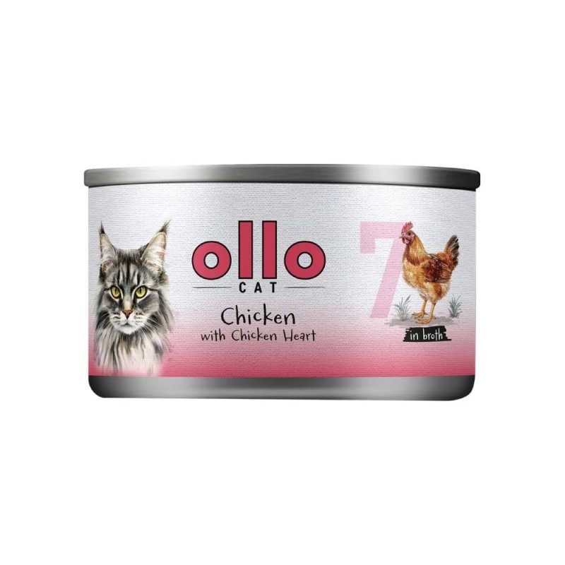 Ollo Cat nr 7 Kurczak i Serca z Kurczaka  70gr