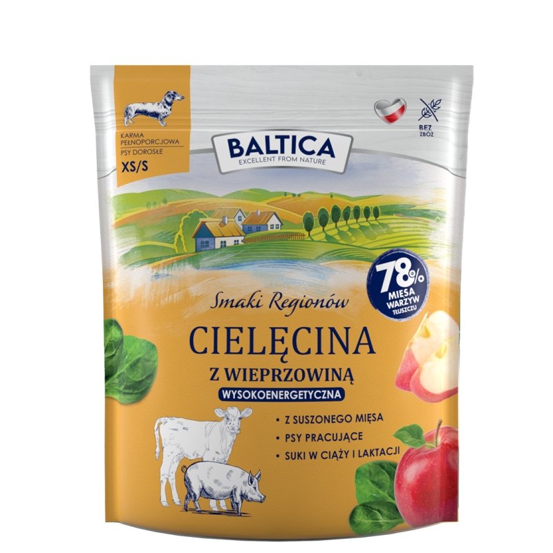 BALTICA SMAKI REGIONÓW Cielęcina z wieprzowiną XS/S 1kg