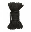 Kink Hogtied Bind & Tie 6mm Black Hemp Bondage Rope 50 Feet czarna lina do krepowania BDSM