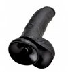 King Cock 9 Cock with Balls Black