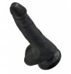 King Cock 6 Cock with Balls Black