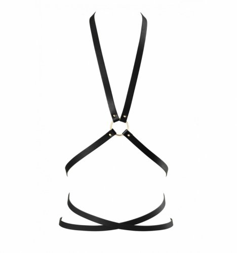 Bijoux Indiscrets Maze Multi-way Harness Black - Uprząż na talię i klatkę piersiową