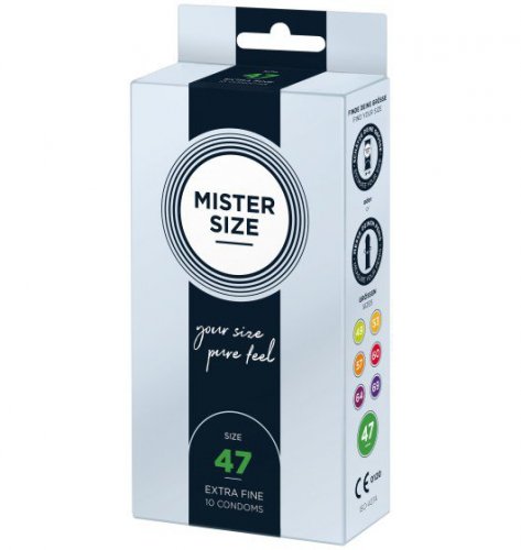 Mister.Size 47 mm Condoms 10 Pieces - prezerwatywy