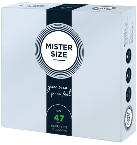 Mister.Size 47 mm Condoms 36 Pieces - prezerwatywy