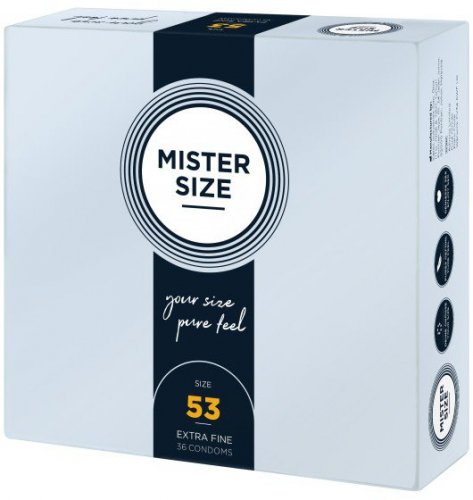 Mister.Size 53 mm Condoms 36 Pieces - prezerwatywy